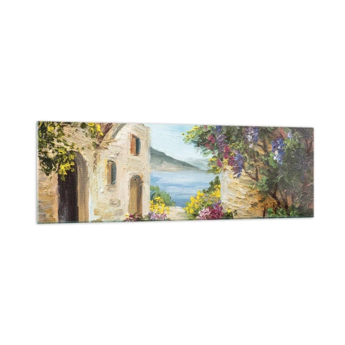 Obraz na skle - Pôvab pobrežnej krajiny - 160x50 cm