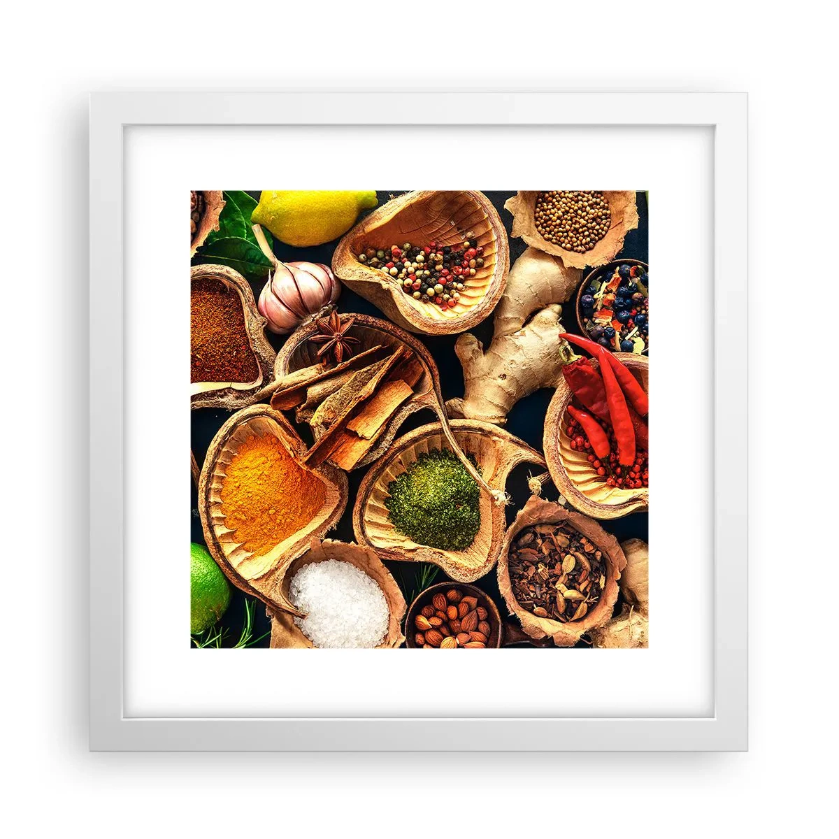 Plagát v bielom ráme - Vezmi si, čo chceš - 30x30 cm