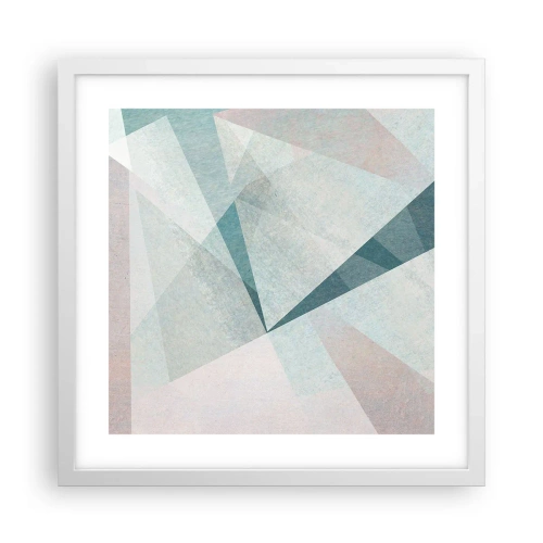 Plagát v bielom ráme - V kľude, ale dynamicky - 40x40 cm