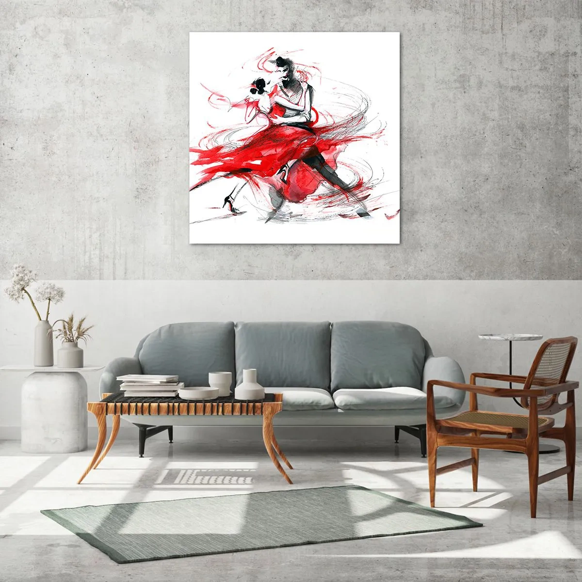 Obraz na skle - Tango - rytmus náruživosťou - 50x50 cm