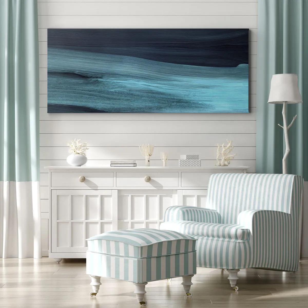 Obraz na plátne - Plávaj s prúdom - 100x40 cm