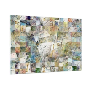 Obraz na skle - Geometrické preskupenie - 100x70 cm
