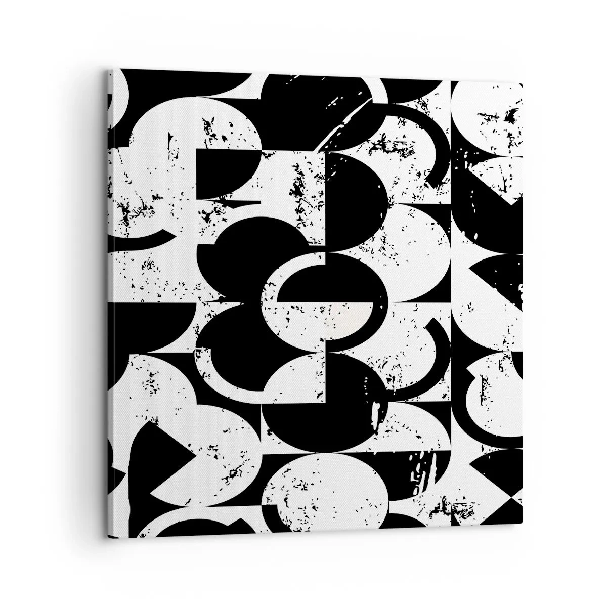 Obraz na plátne - Biele je biele a čierne čierne - 60x60 cm