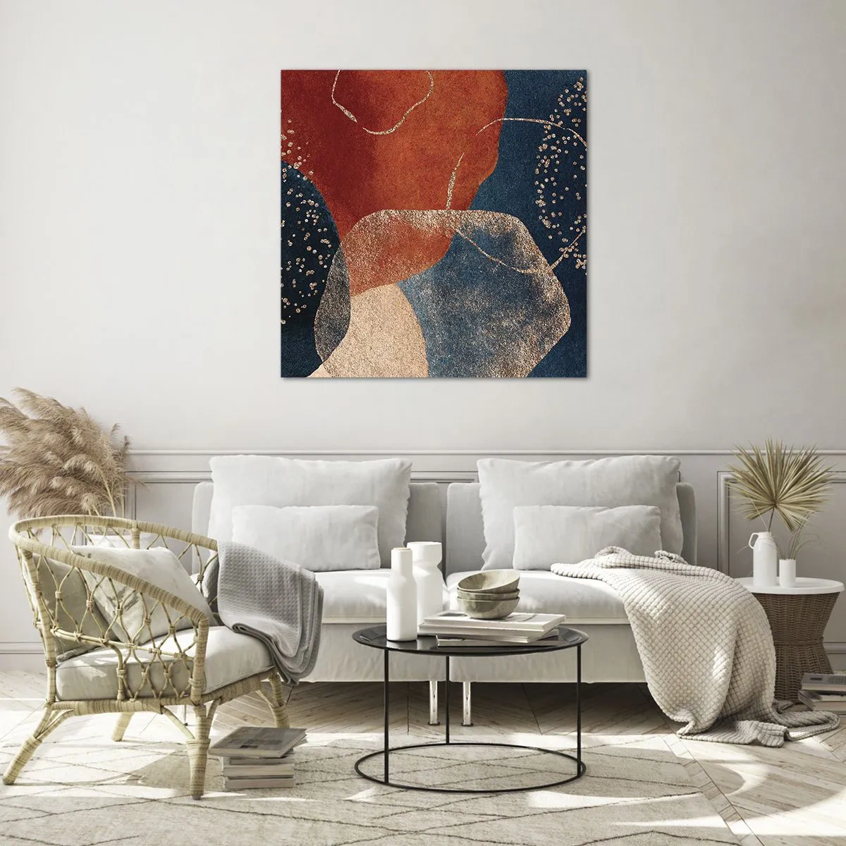 Obraz na skle - Ľahkosť bytia - 70x70 cm