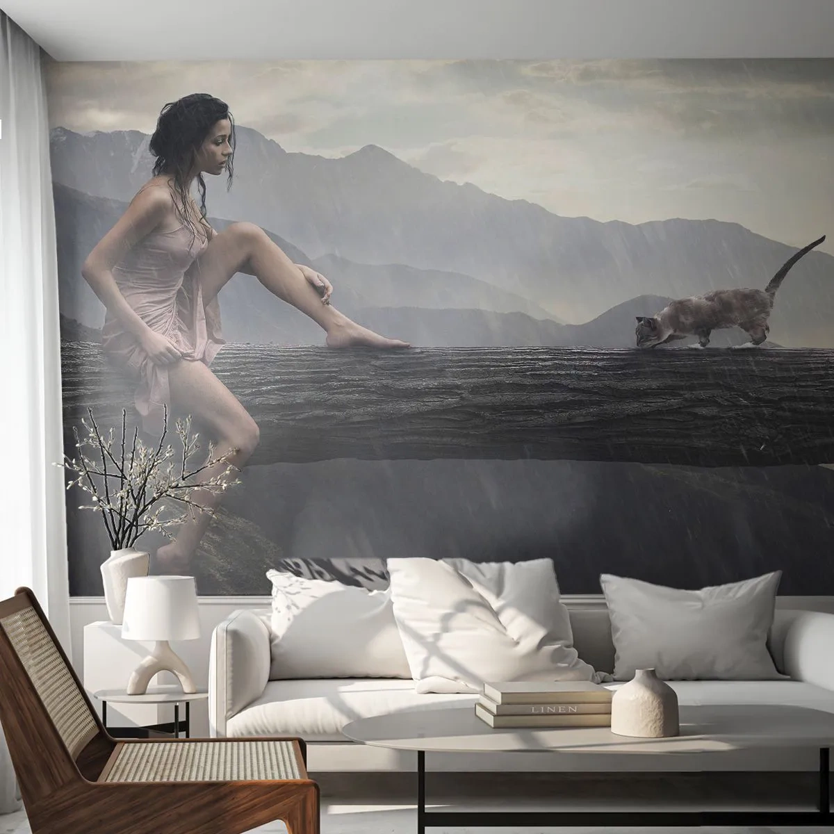 Fototapeta Premium Sand - Vrcholy krásy - Žena, Model, Krajina - 400x280 cm
