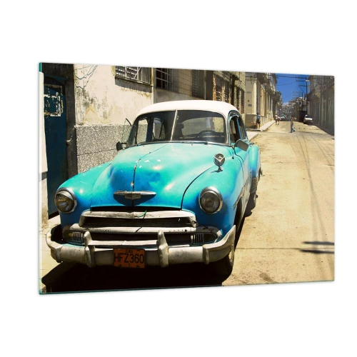 Obraz na skle - Evviva Cuba! - 120x80 cm