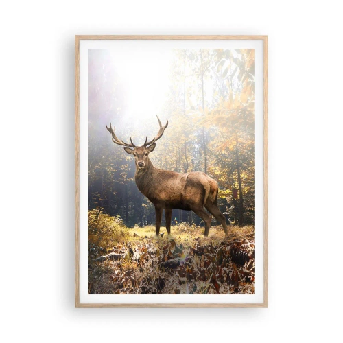 Plagát v ráme zo svetlého duba - Plné dôstojnosti - 70x100 cm