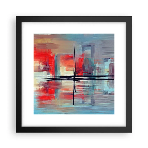 Plagát v čiernom ráme - Krajina v neznámej dimenzii - 30x30 cm