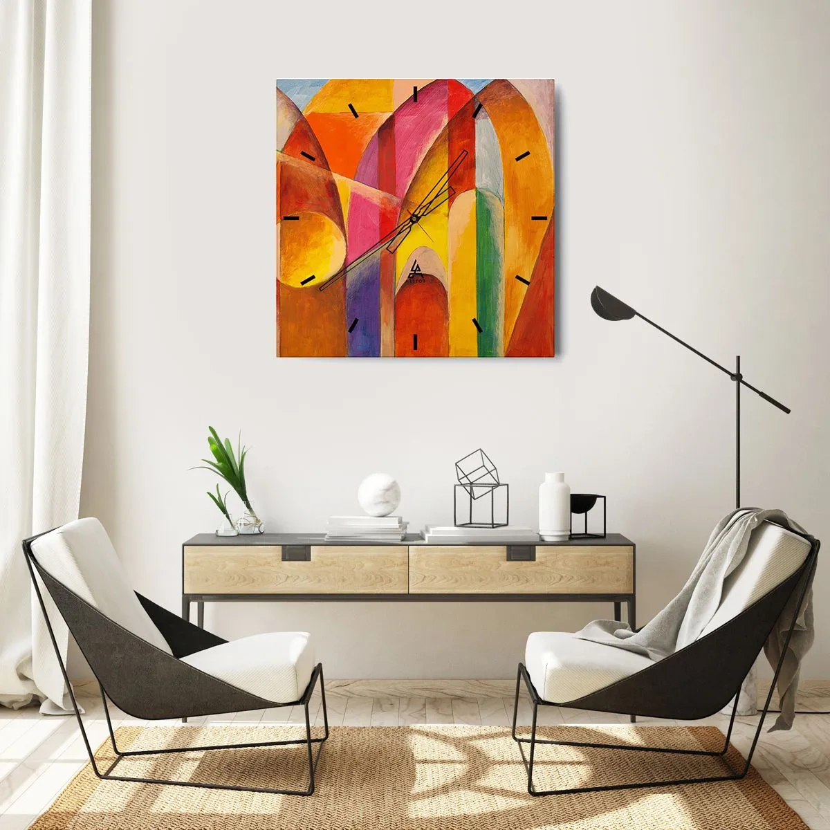 Nástenné hodiny - Katedrála slnka - 30x30 cm