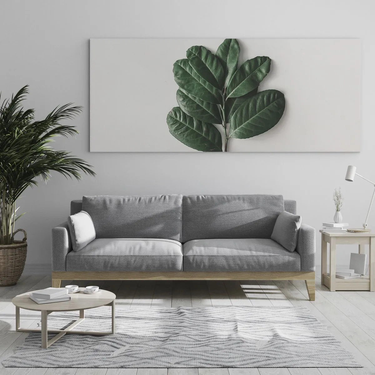 Obraz na skle - Kresba samotnej prírody - 160x50 cm