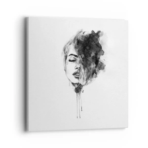 Obraz na plátne - O čom sníva dievča - 40x40 cm