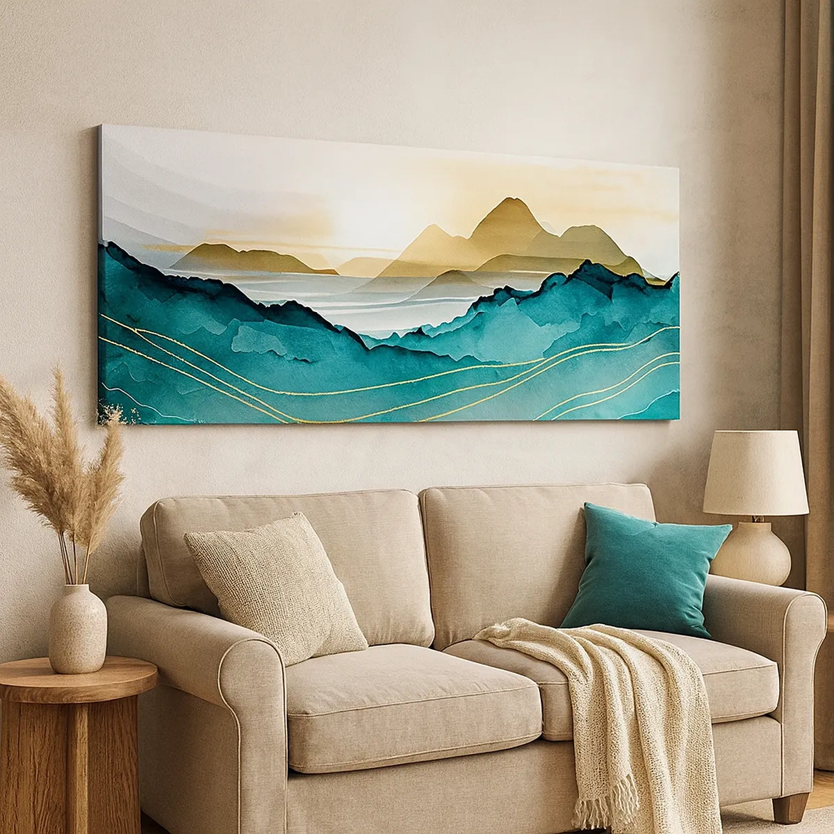 Obraz na plátne - Na pokraji abstrakcie – krajina - 30x30 cm