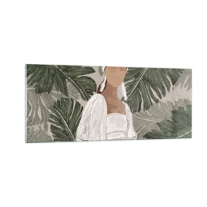 Obraz na skle - Exotický portrét - 100x40 cm