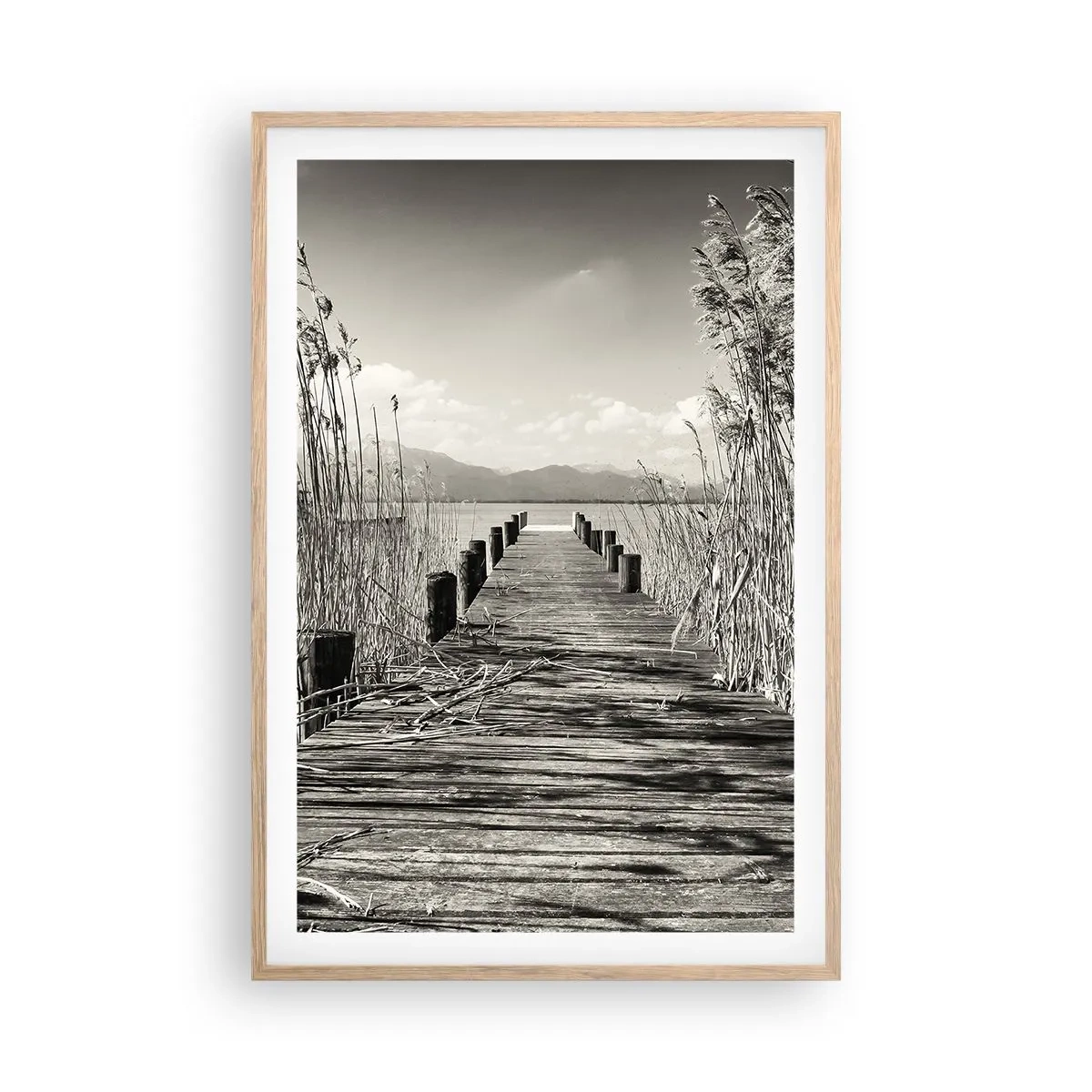 Plagát v ráme zo svetlého duba - V ústraní tráv - 61x91 cm