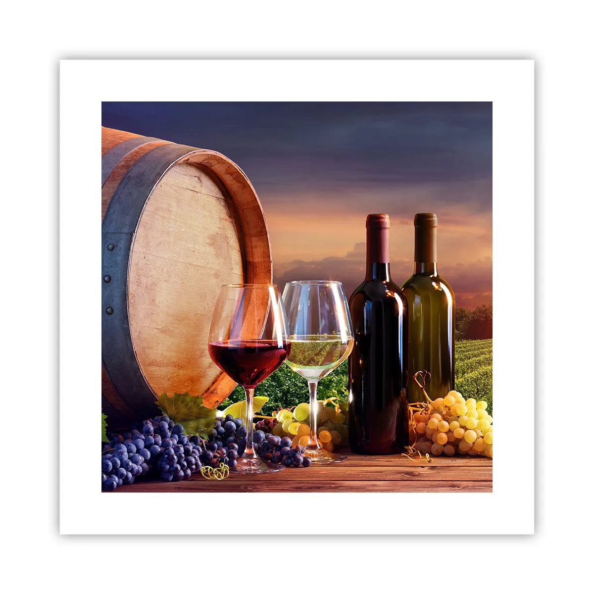 Plagát - Tu má život chuť - 40x40 cm