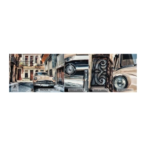 Vzorka Fototapeta Standard Eco - Siesta v Havane - Vintage auto, Architektúra, Mesto - 100x30 cm