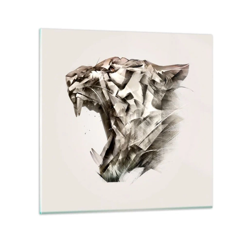 Obraz na skle - Už vieš, kto vládne - 40x40 cm