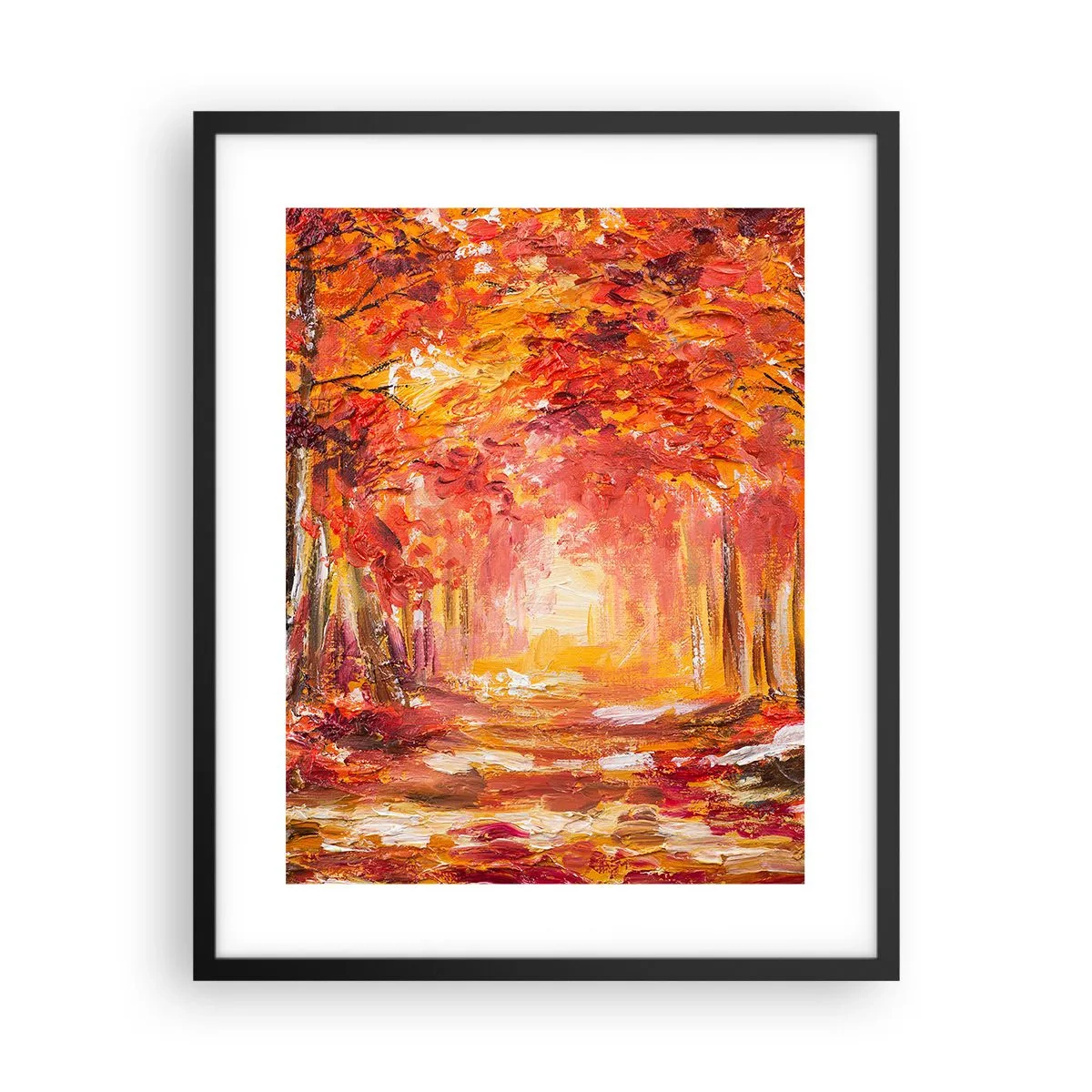 Plagát v čiernom ráme - Medený les - 40x50 cm