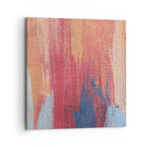 Obraz na plátne - Stekať dúhou - 70x70 cm