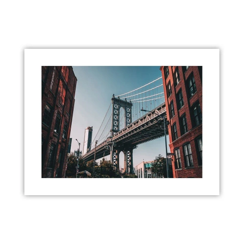 Plagát - Nad vlnami mesta - 40x30 cm