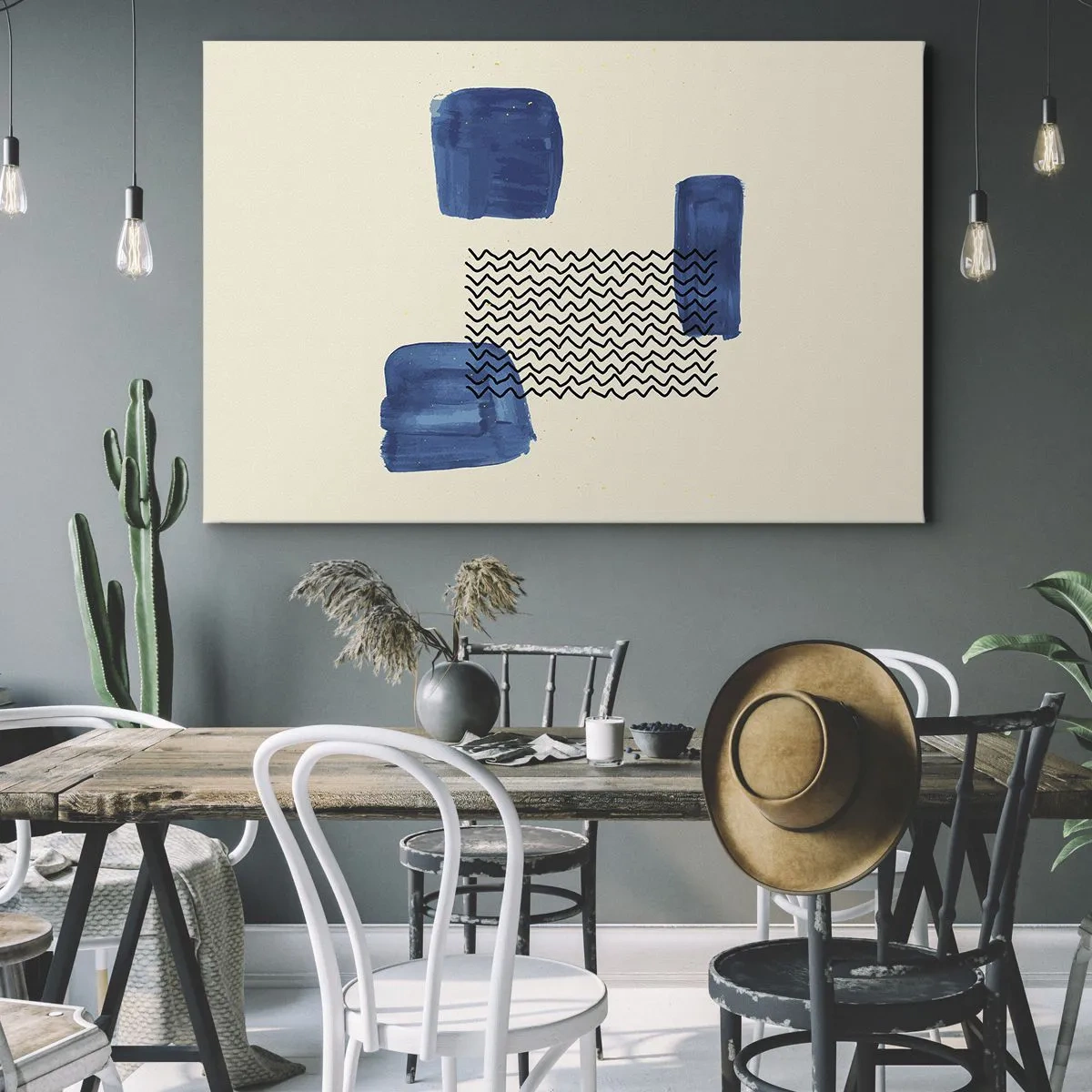 Obraz na plátne - Abstraktné kvarteto - 120x80 cm