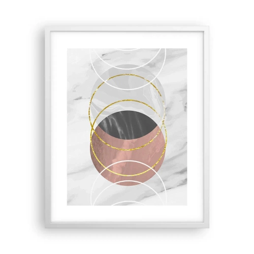 Plagát v bielom ráme - Hudba sfér - 40x50 cm
