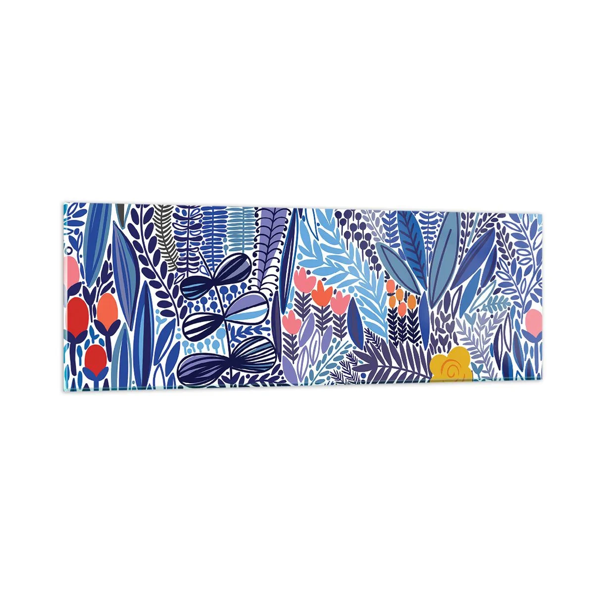 Obraz na skle - Havajská záhrada - 90x30 cm