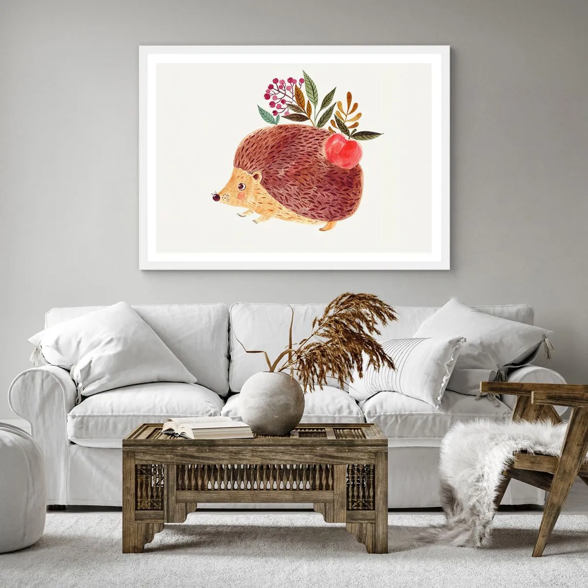 Plagát v bielom ráme - A už ma máš rád - 50x50 cm