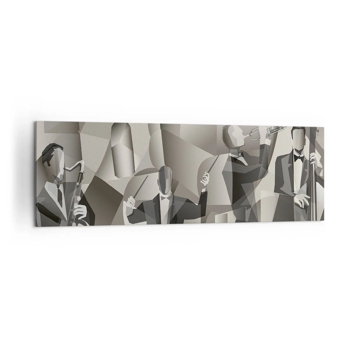 Obraz na plátne - V priestore zvukov - 160x50 cm