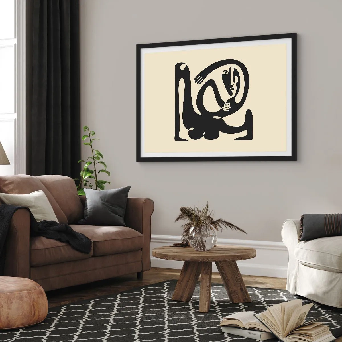 Plagát v čiernom ráme - Skoro Picasso - 70x50 cm