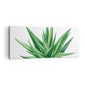 Obraz na plátne - Zelená – sila – život - 100x40 cm