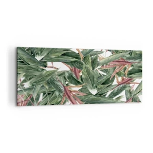 Obraz na plátne - Smaragdovo-ľaliové húštie - 120x50 cm