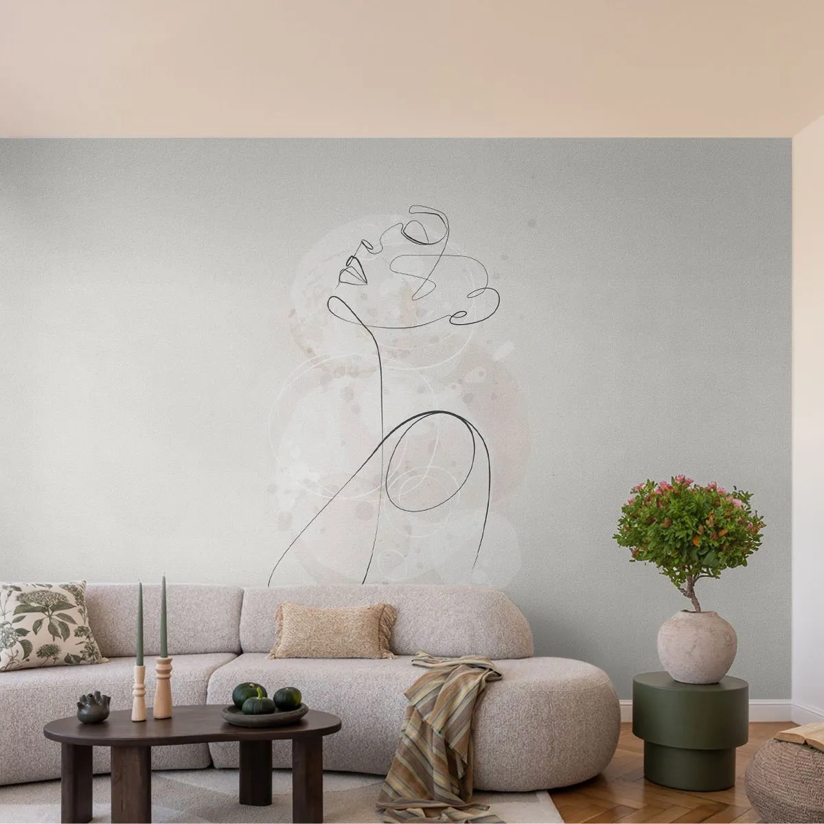 Fototapeta Premium Sand - Špirála krásy - Grafika, Žena, Kus - 100x70 cm