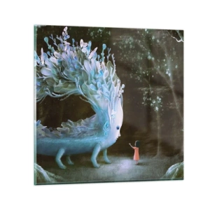 Obraz na skle - Fantastické stretnutie - 60x60 cm