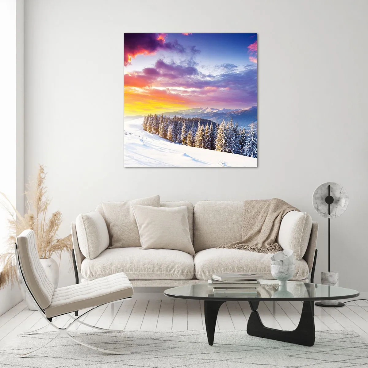 Obraz na skle - Za bieleho dňa - 50x50 cm