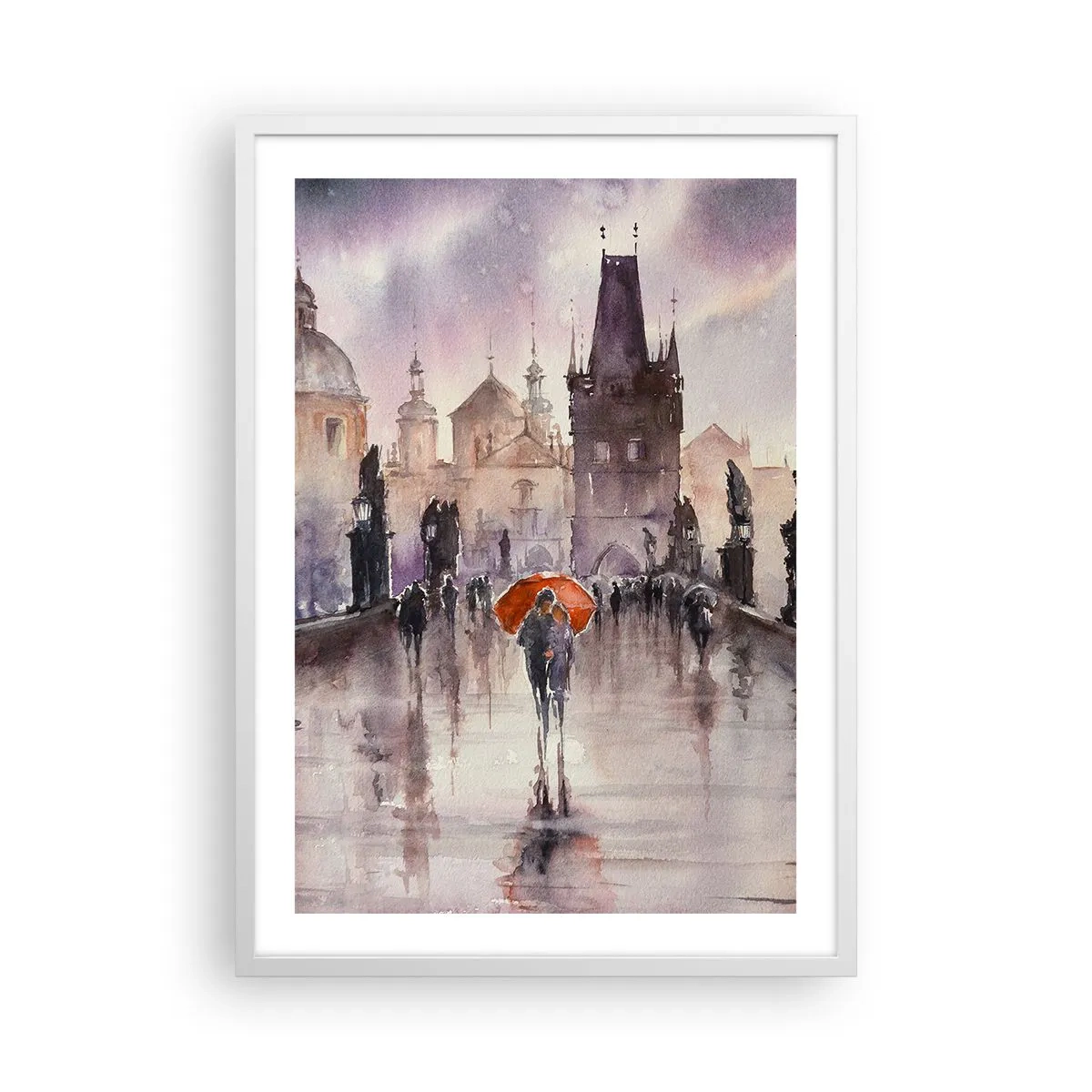 Plagát v bielom ráme - Ľudia sa nemenia - 50x70 cm