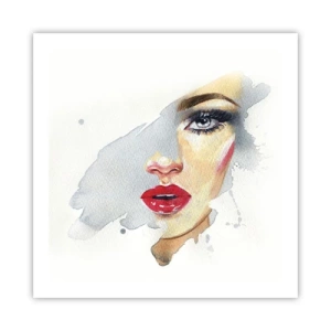 Plagát - Odraz v kvapke vody - 60x60 cm