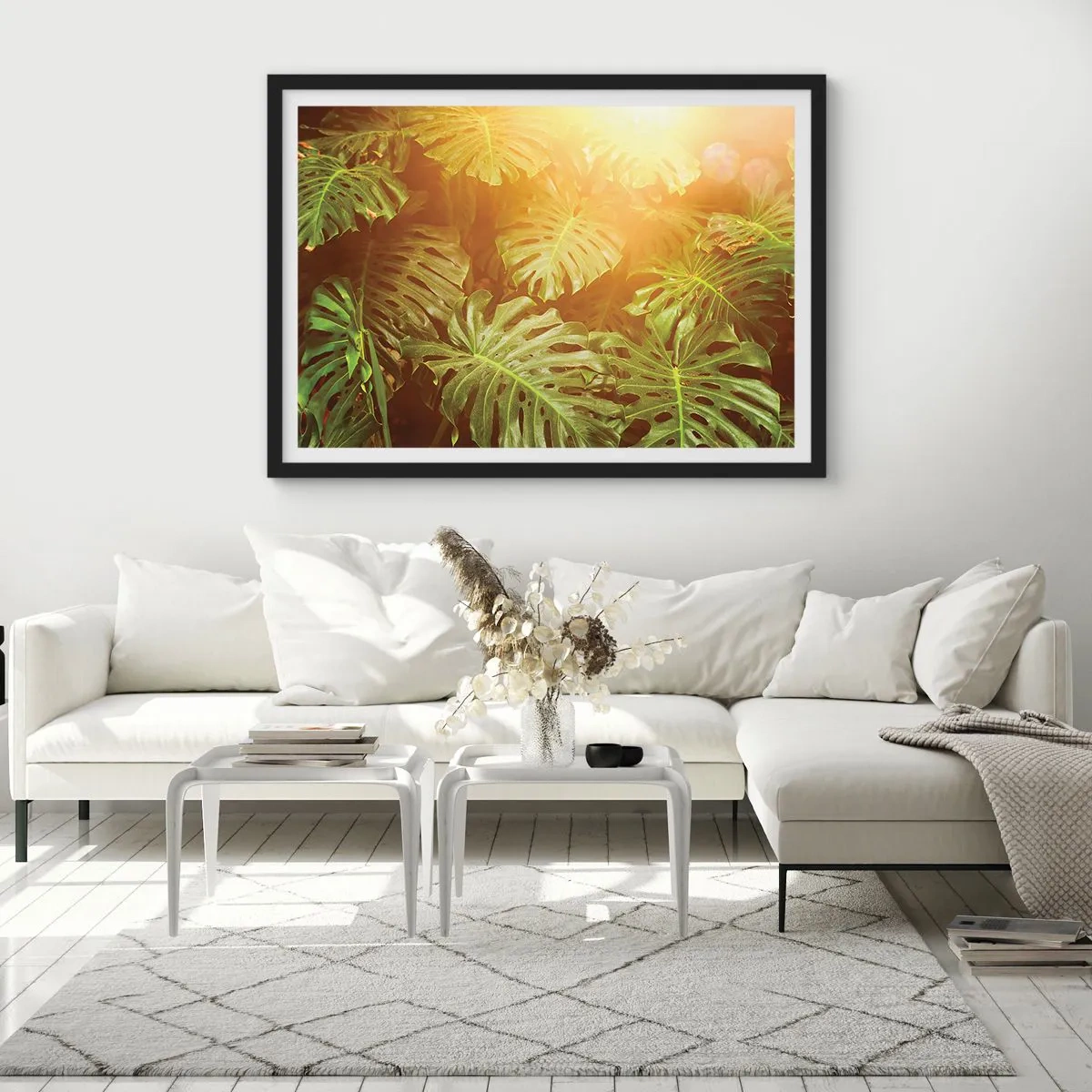 Plagát v čiernom ráme - Vstúpiť do zelene… - 70x50 cm