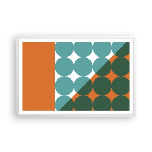 Plagát v bielom ráme - Hore a šikmo - 91x61 cm