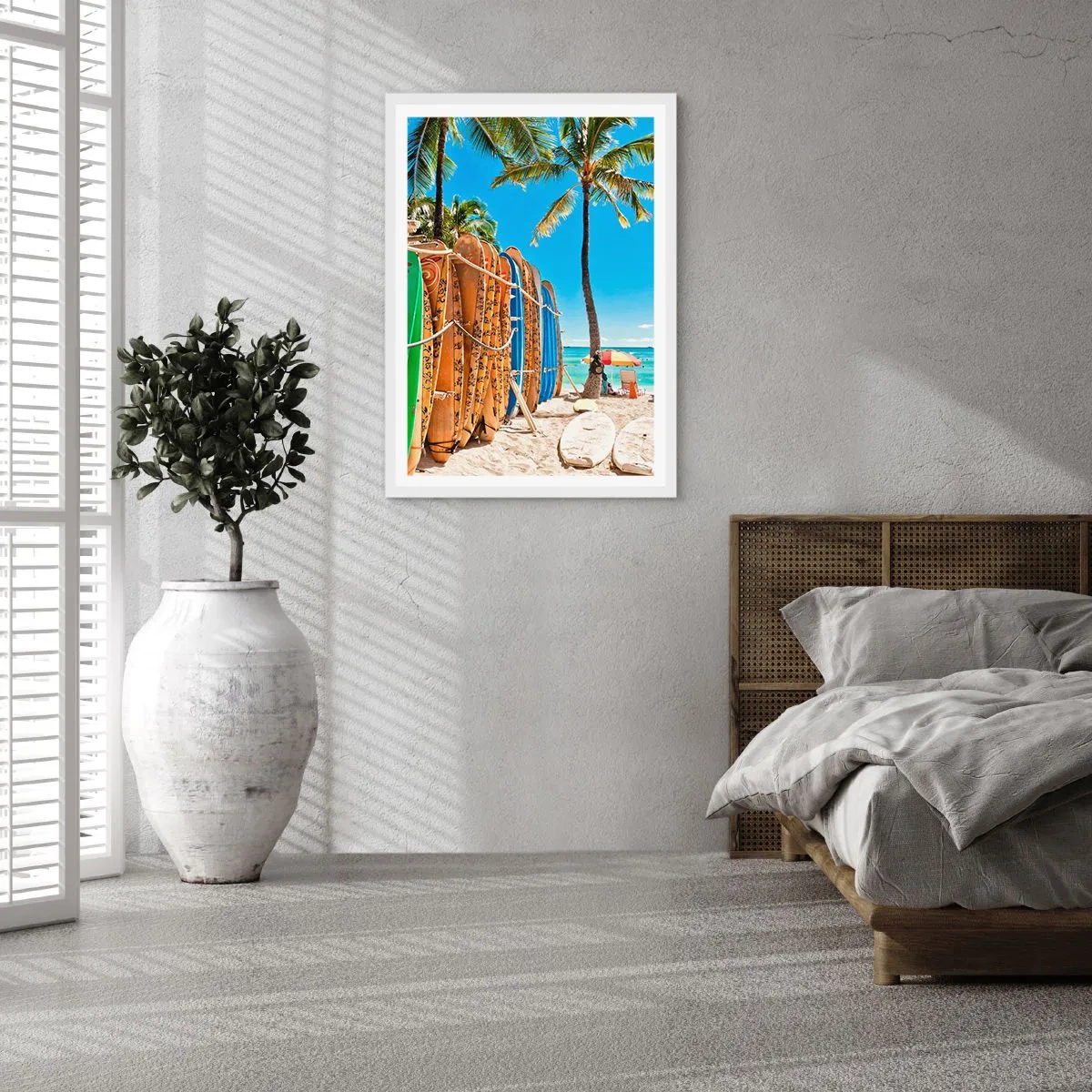 Plagát v bielom ráme - Slnečná zábava - 70x100 cm