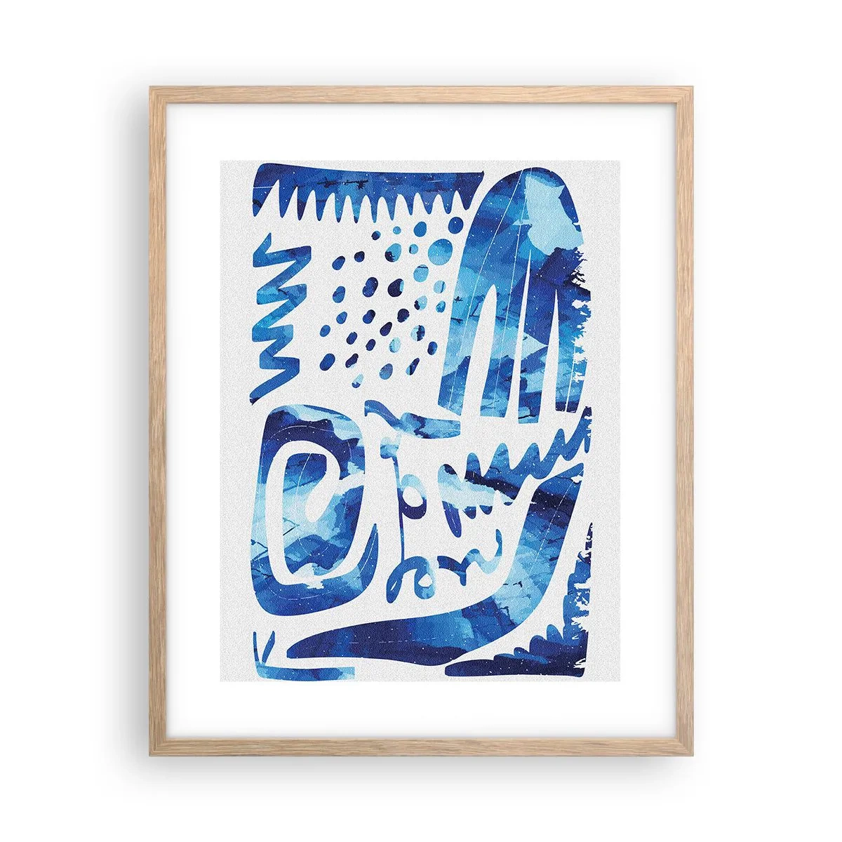 Plagát v ráme zo svetlého duba - Späť ku koreňom - 40x50 cm