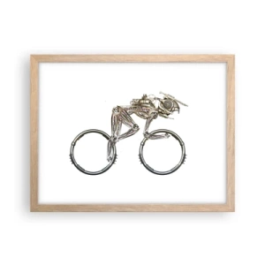 Plagát v ráme zo svetlého duba - Úžasný stroj - 40x30 cm