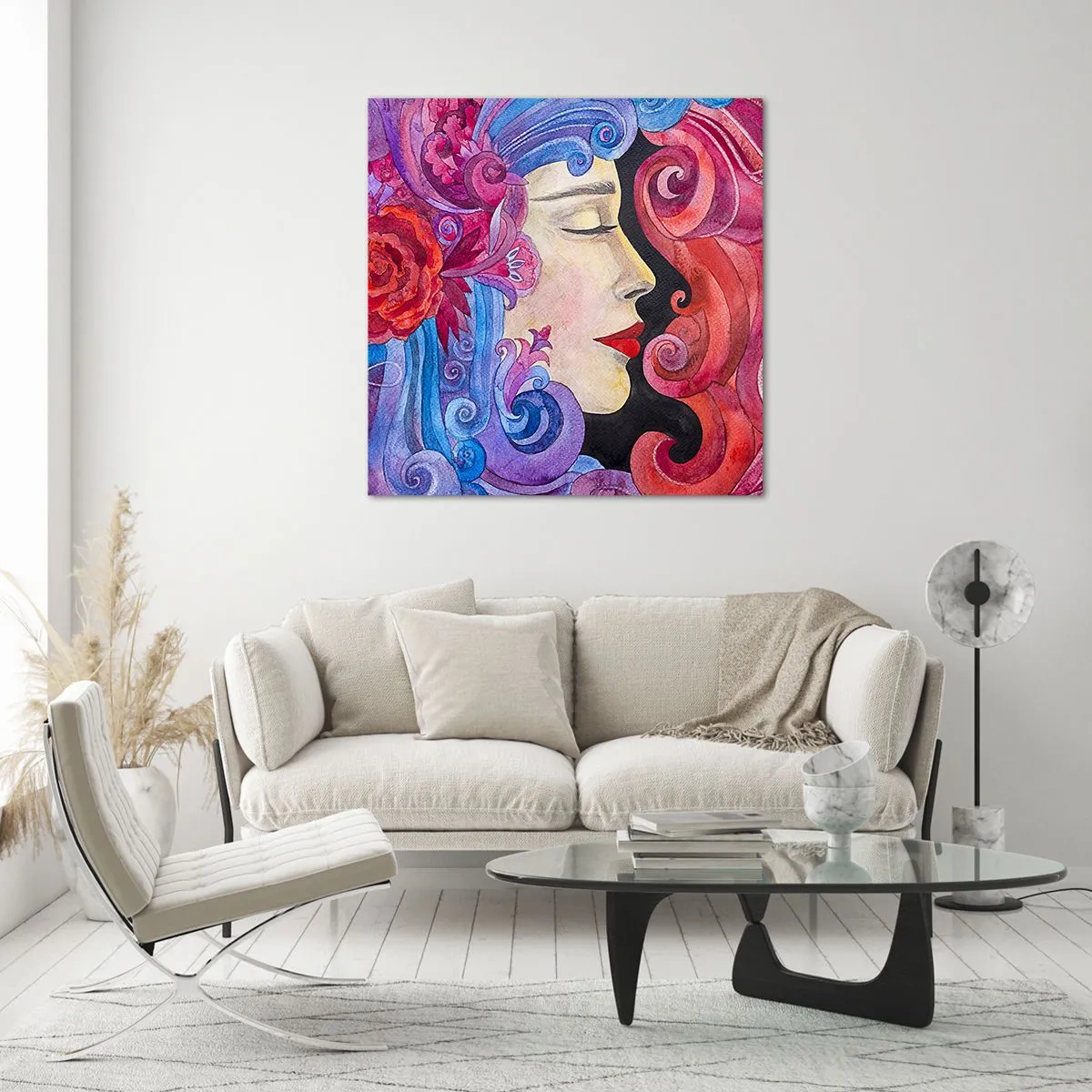 Obraz na skle - Secesia stále živá - 40x40 cm