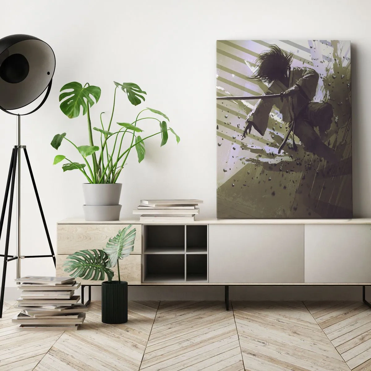 Obraz na plátne - Aj ty môžeš byť samurajom - 80x120 cm