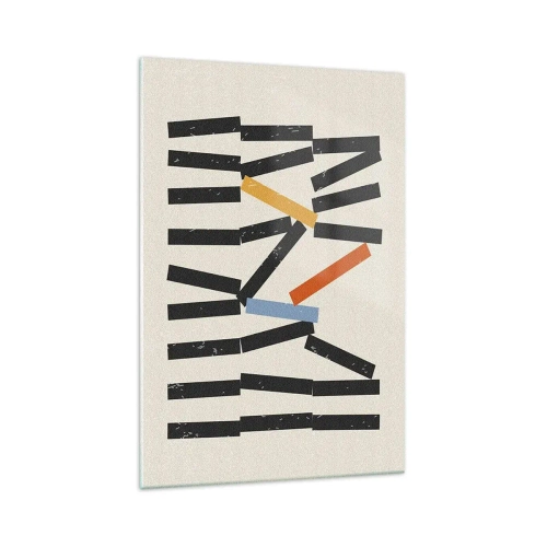 Obraz na skle - Domino – kompozícia - 70x100 cm