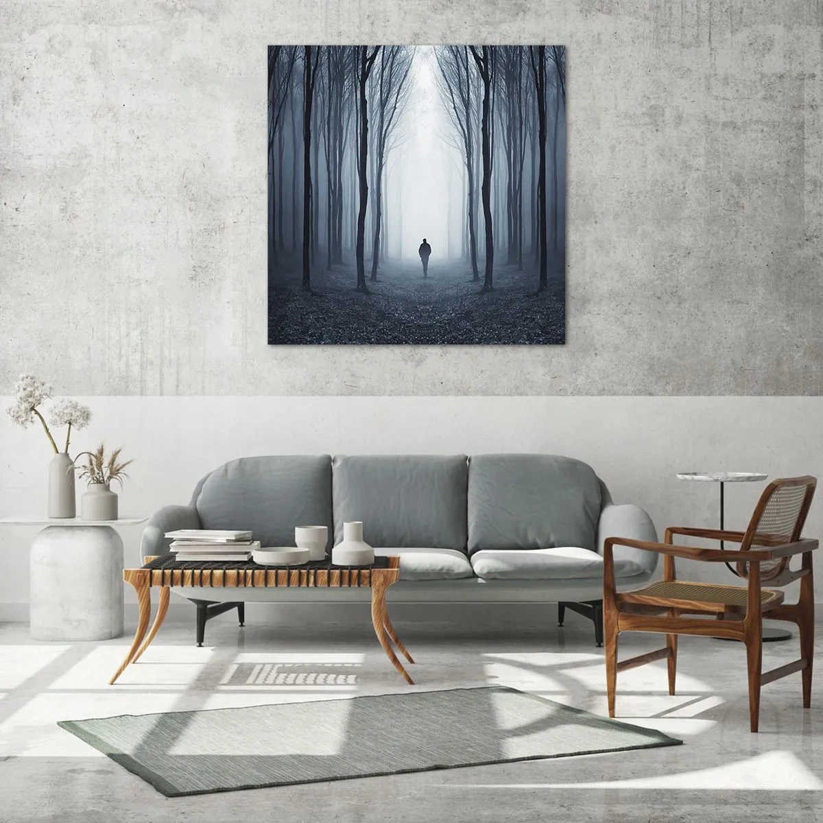 Obraz na skle - A všetko jednoduché a jasné - 70x70 cm