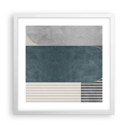Plagát v bielom ráme - Kompozícia na úrovni - 40x40 cm