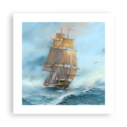 Plagát - Bežiaci po vlnách - 40x40 cm