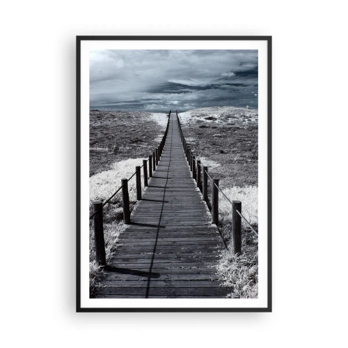 Plagát v čiernom ráme - Na samotný breh - 70x100 cm