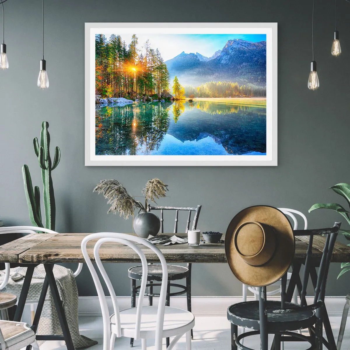 Plagát v bielom ráme - Majestát a sladkosť - 91x61 cm